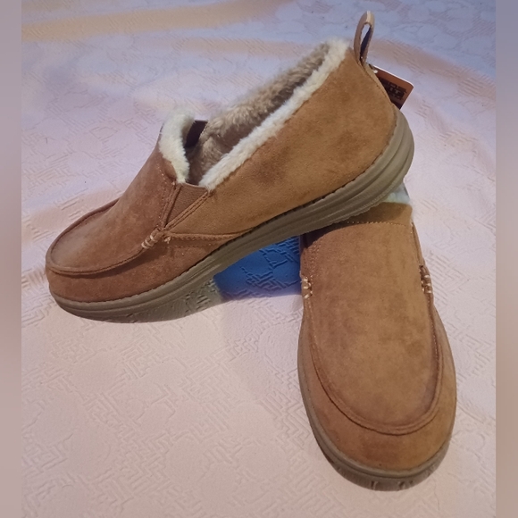 Skechers Light Brown Melson Willmore Foux Shearling Chukka Men's Shoes Size 8.5 - Picture 4 of 13